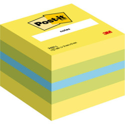 Līmlapiņu kubs 3M Post-It Mini 51x51mm, 400 lapiņas, citrona krāsā