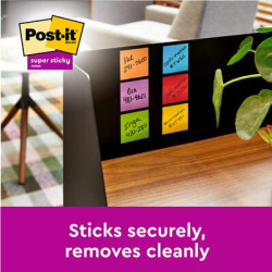 Līmlapiņas 3M Post-It Super Sticky 76x76mm, 90 lapiņas, dzeltenas