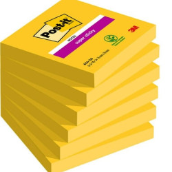 Līmlapiņas 3M Post-It Super Sticky 76x76mm, 90 lapiņas, dzeltenas