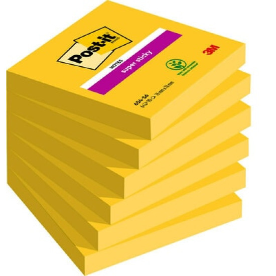Стикеры 3M Post-it "Super Sticky", Yellow, Двойная клейкость