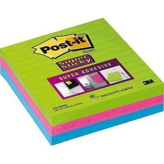 Клейкие листики  3M Post-it Super Sticky, 101x101