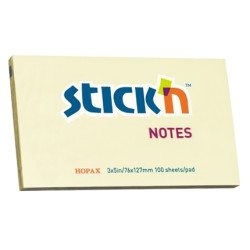 Стикеры Stick'N "21009", Yellow, Надежная фиксация