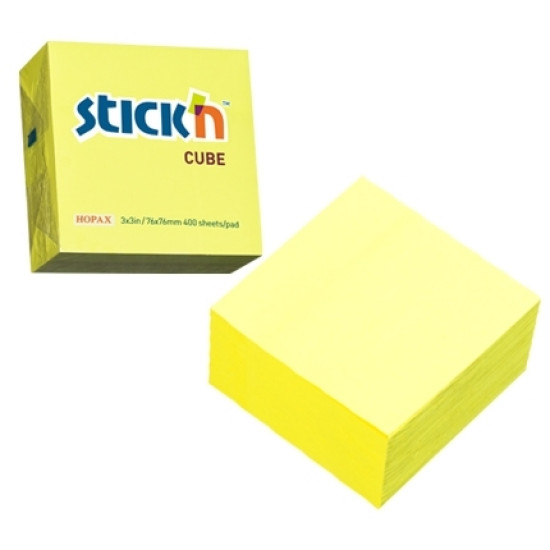 Стикеры Sticky'N "21010", Neon Yellow, Без следов клея