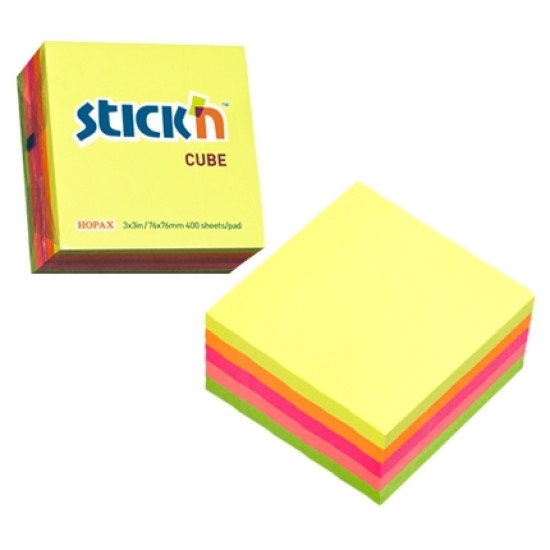 Клеевые заметки Stickycube "Stick'N 21012", Rainbow, Сильный клей