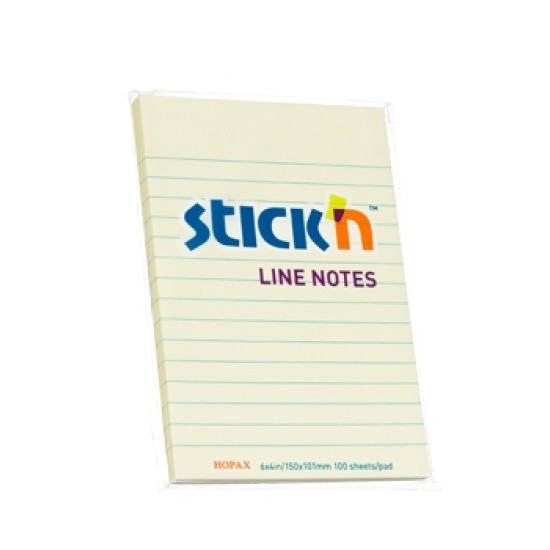 Стикеры Stick'N "21056", Pastel Yellow, Усиленная клейкость.