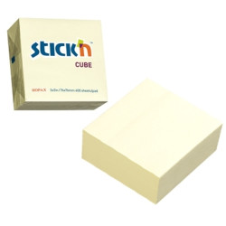 Клейкие листки Stick'N "21072", Pastel Yellow, Без остатка