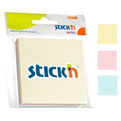 Līmlapiņas StickN 21092 Magic pads 76x76mm, 3x50 lapiņas, pasteļkrāsu asorti
