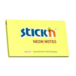 Стикеры Stick'N "21135", Neon Yellow, Надежная Адгезия