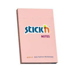 Līmlapiņas StickN 21145, 51x76mm, 100 lapiņas, rozā