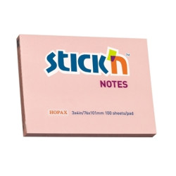 Стикеры Stick´N 21151 76x102мм розовые