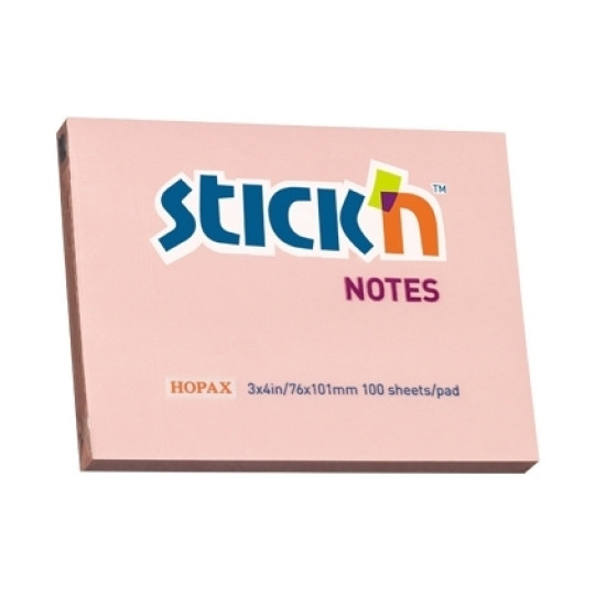 Стикеры Stick´N 21151 76x102мм розовые