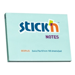 *Līmlapiņas StickN 21152, 76x102mm, 100 lapiņas, zilas