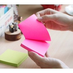 Клейкие листки Stick'N "21162", Neon Pink, Высокая видимость.
