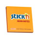 Стикеры Stick'N "21164", Neon Orange, Надёжный клей