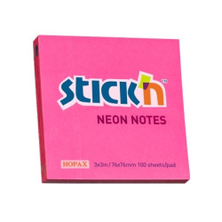 Стикеры Stick'N "21165", Neon Pink, С сильным клеем