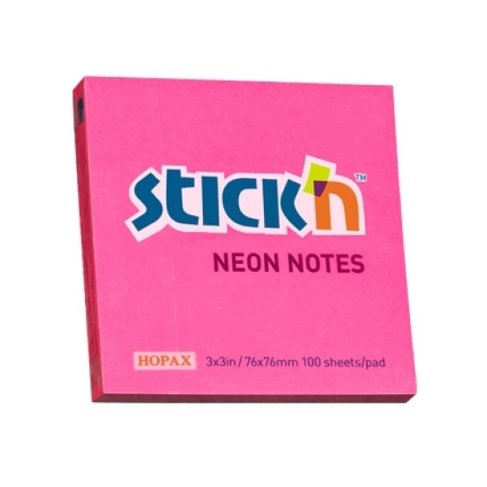 Стикеры Stick'N "21165", Neon Pink, С сильным клеем