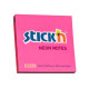 Стикеры Stick'N "21165", Neon Pink, С сильным клеем