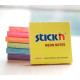Līmlapiņas StickN 21166, 76x76mm, 100 lapiņas, neona rozā