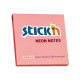 Līmlapiņas StickN 21166, 76x76mm, 100 lapiņas, neona rozā