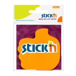 Līmlapiņas StickN 21178, 50 lapiņas, rokas forma, oranžas