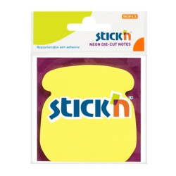 *Līmlapiņas StickN 21179, 50 lapiņas, tālruņa forma, neona dzeltenas