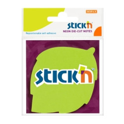 Līmlapiņas StickN 21180, 50 lapiņas, lapas forma, zaļas