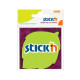 Стикеры Stick'N "21180", Neon Green, В форме листьев