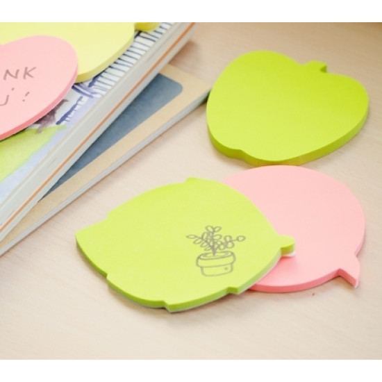 Стикеры Stick'N "21180", Neon Green, В форме листьев