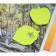 Стикеры Stick'N "21180", Neon Green, В форме листьев