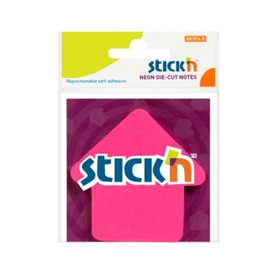 Стикеры Stick'N "21181", Neon Pink, Дизайн со стрелкой
