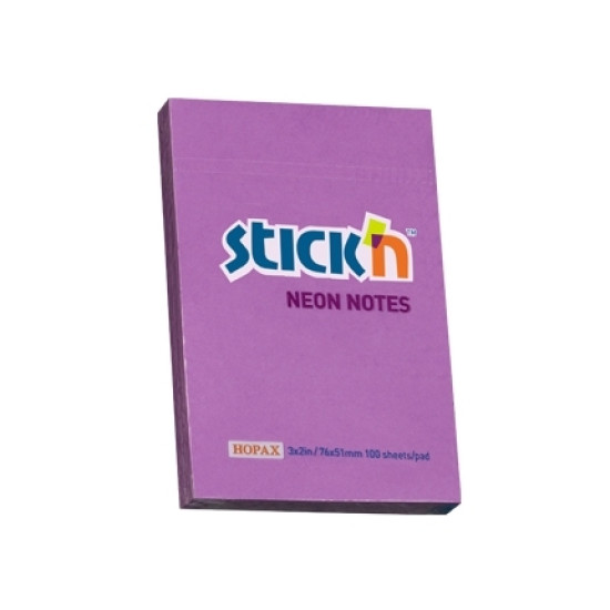Стикеры StickN 21208 Неон фиолетовый 100шт