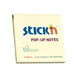 Стикеры StickN "Z 21395", Yellow, Чисто удаляемые