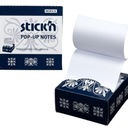 *Līmlapiņas StickN 21430 Z-veida, 76x76mm, 200 lapiņas, baltas
