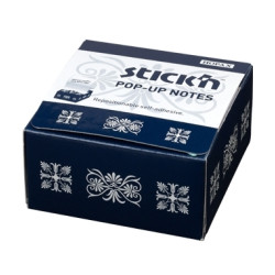 *Līmlapiņas StickN 21430 Z-veida, 76x76mm, 200 lapiņas, baltas