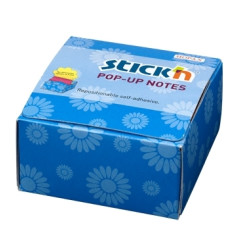 *Līmlapiņas StickN 21430 Z-veida, 76x76mm, 200 lapiņas, zieda forma, sarkanas, dzeltenas
