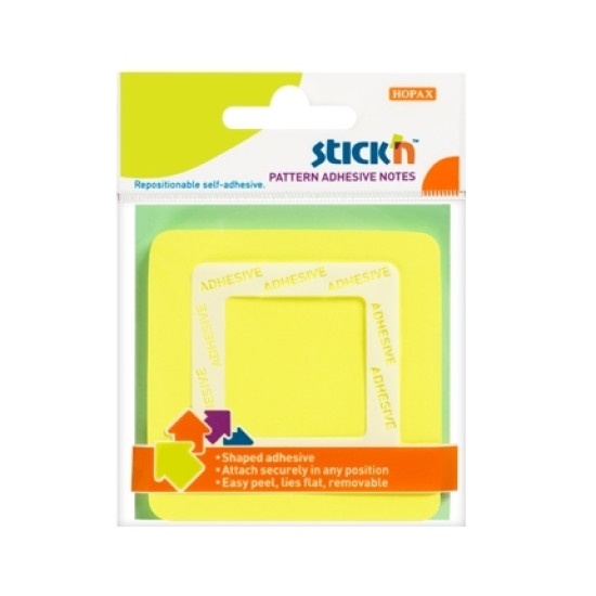 Стикеры StickN "21541", Yellow, Патентованная 360° адгезия