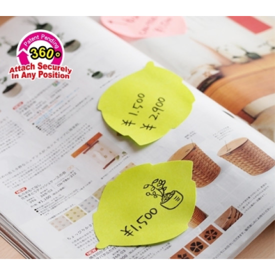 Стикеры StickN "21541", Yellow, Патентованная 360° адгезия