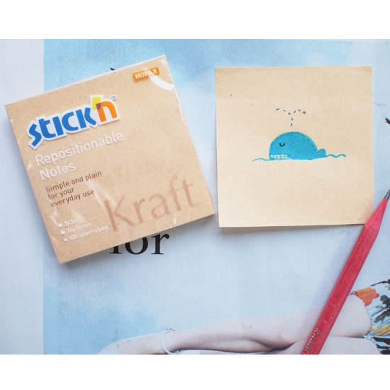 Стикеры StickN 21639 Крафт 100шт