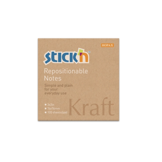 Стикеры Stick'N "21639", Kraft, Strong Adhesive