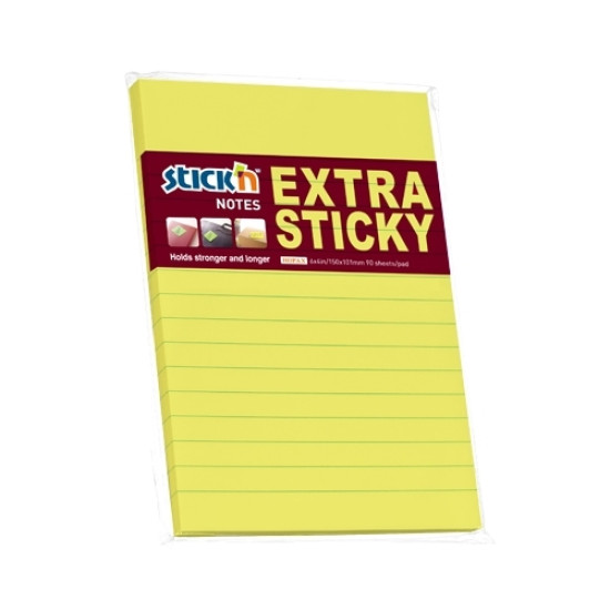 Липкие заметки Stick'N "21678", Neon Yellow, Сверхлипкие