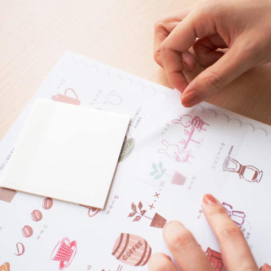 Клейкие заметки Stick´N "Clearnote Milky", Прозрачно-белые, Прозрачные