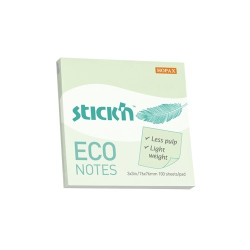 Līmlapiņas StickN 21748 Eco 76x76mm, 100 lapiņas, zaļas