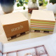 Kraft Cube,3x3´´,400sheets/cube,Kraft & Recycled Mixed