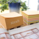 Kraft Cube,3x3´´,400sheets/cube,Kraft & Recycled Mixed