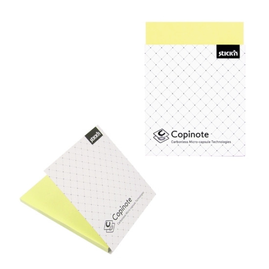 Липкие заметки StickN "27036", Yellow, Самокопирующиеся
