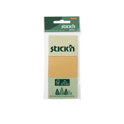 Līmlapiņas StickN 21885 FSC 38x51mm 3x100 lapas, pasteļu krāsās, asorti