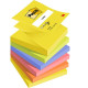 Līmlapiņu kubs 3M Post-it 76x76mm Neon Z-veida 6x90 lapas, asorti