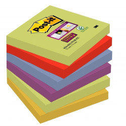 *Līmlapiņas 3M Post-It Super Sticky Marrakesh 76x76mm, 6x90 lapiņas 6 krāsas