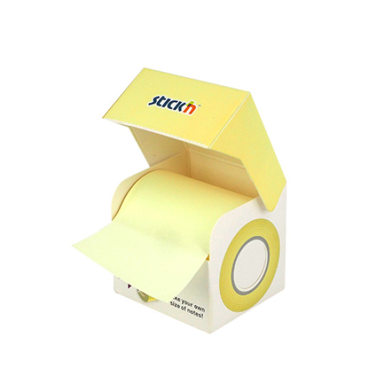 Рулонная бумага для заметок StickN "21901", Pastel Yellow, Произвольная длина