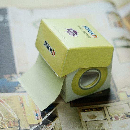 Рулонная бумага для заметок StickN "21901", Pastel Yellow, Произвольная длина